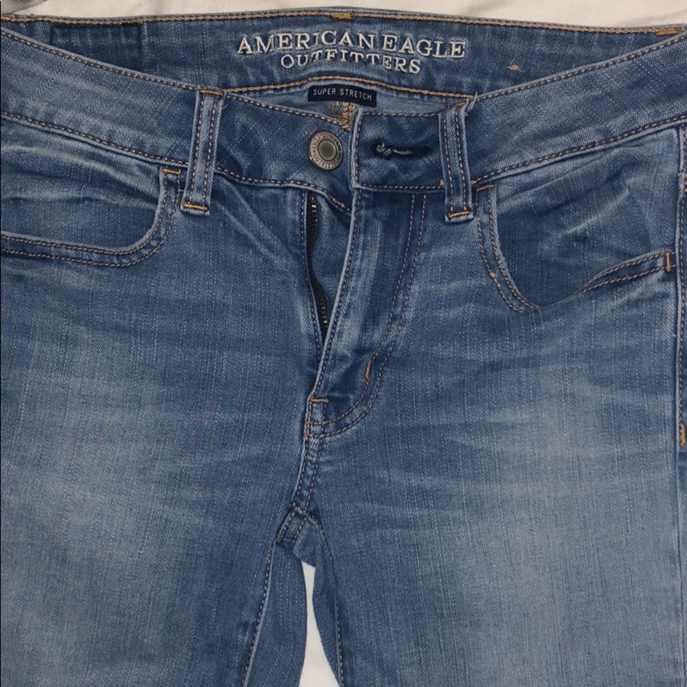 light wash super stretchy jeans